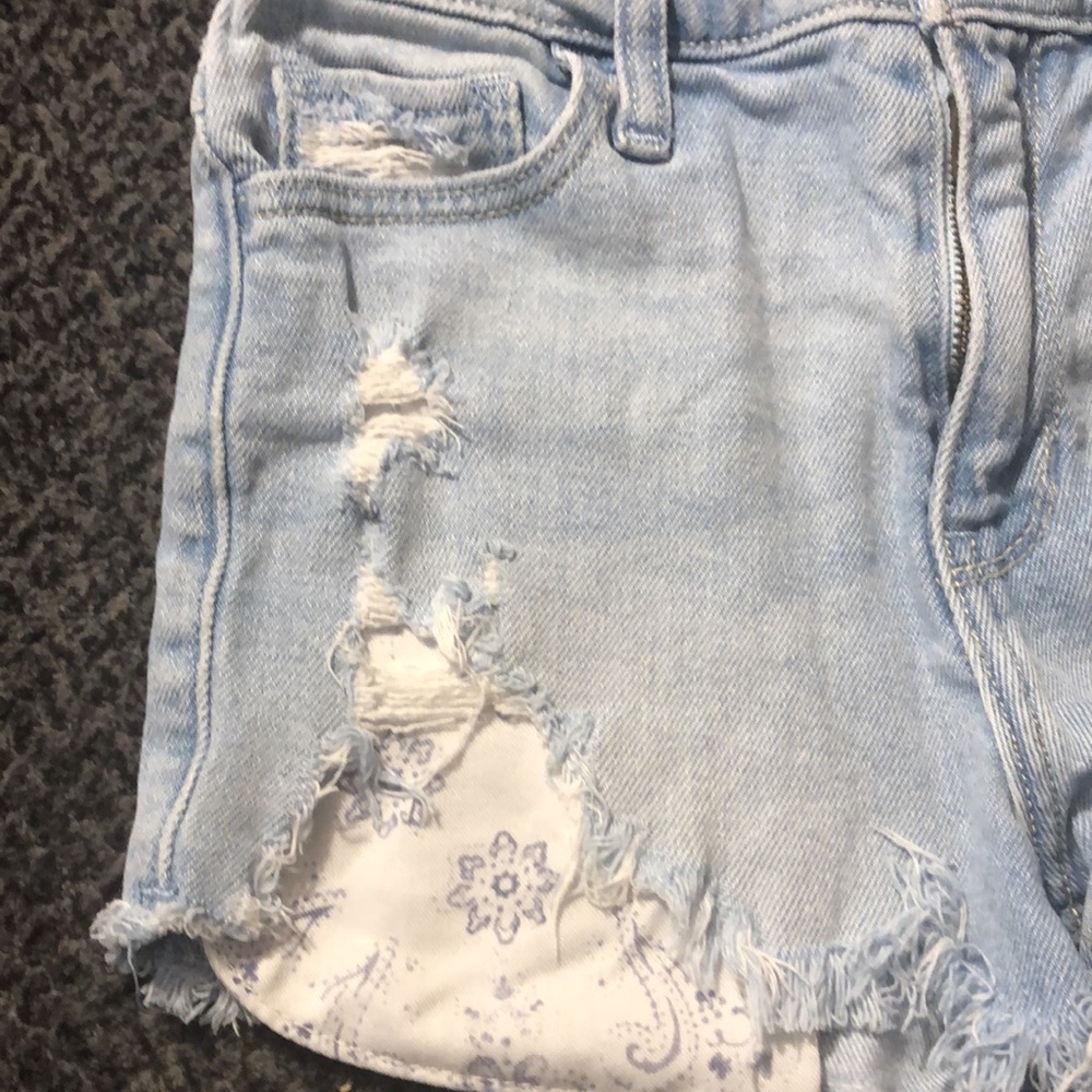 🔹 4 for $30 Hollister High Rise Midi Jean Short, Size 0 - Picture 3 of 5